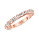 14K Gold 3D 3MM Diamond Band