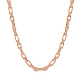 14K Gold Link Diamond Necklace