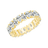 14K Gold Opposite Diamond Pear Eternity Band