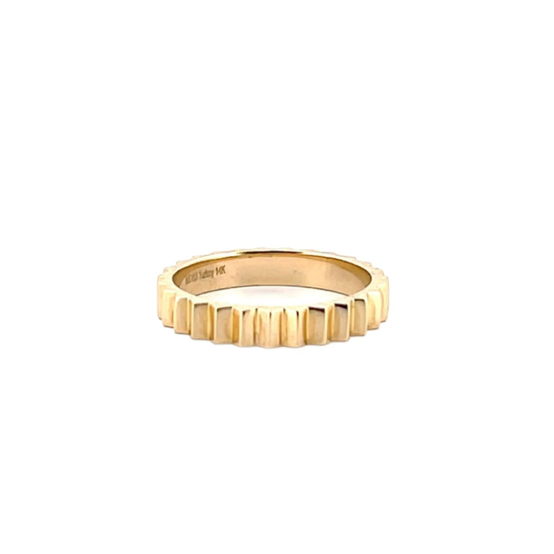 14K Gold Fluted Band
