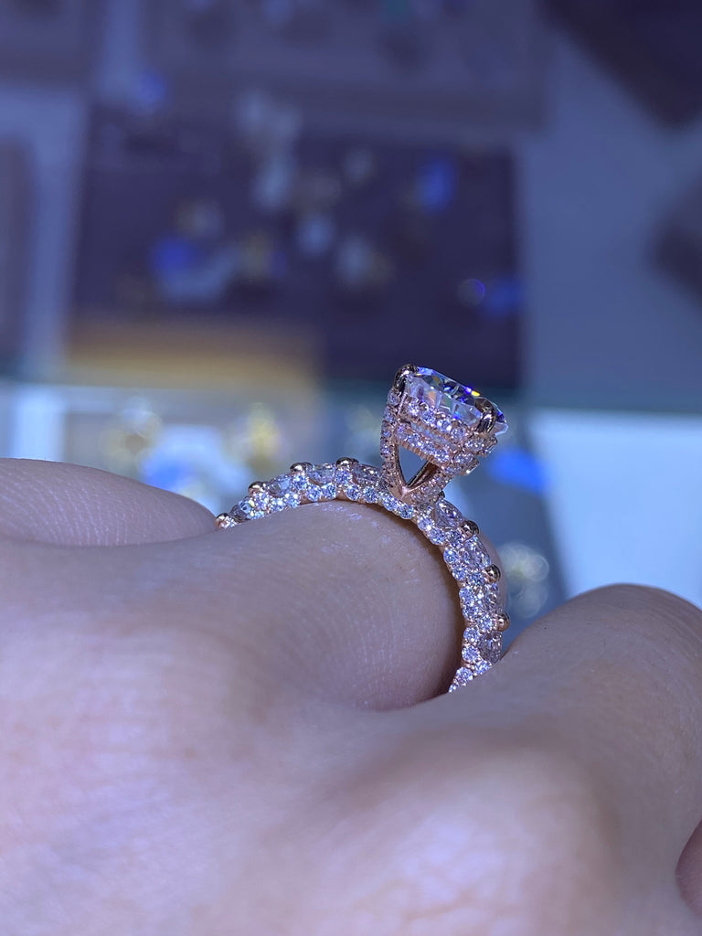 Double under halo engagement ring deals