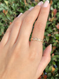 14K Gold Antique Rose Cut Diamond Band