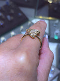14k Gold Butterfly Diamond Band