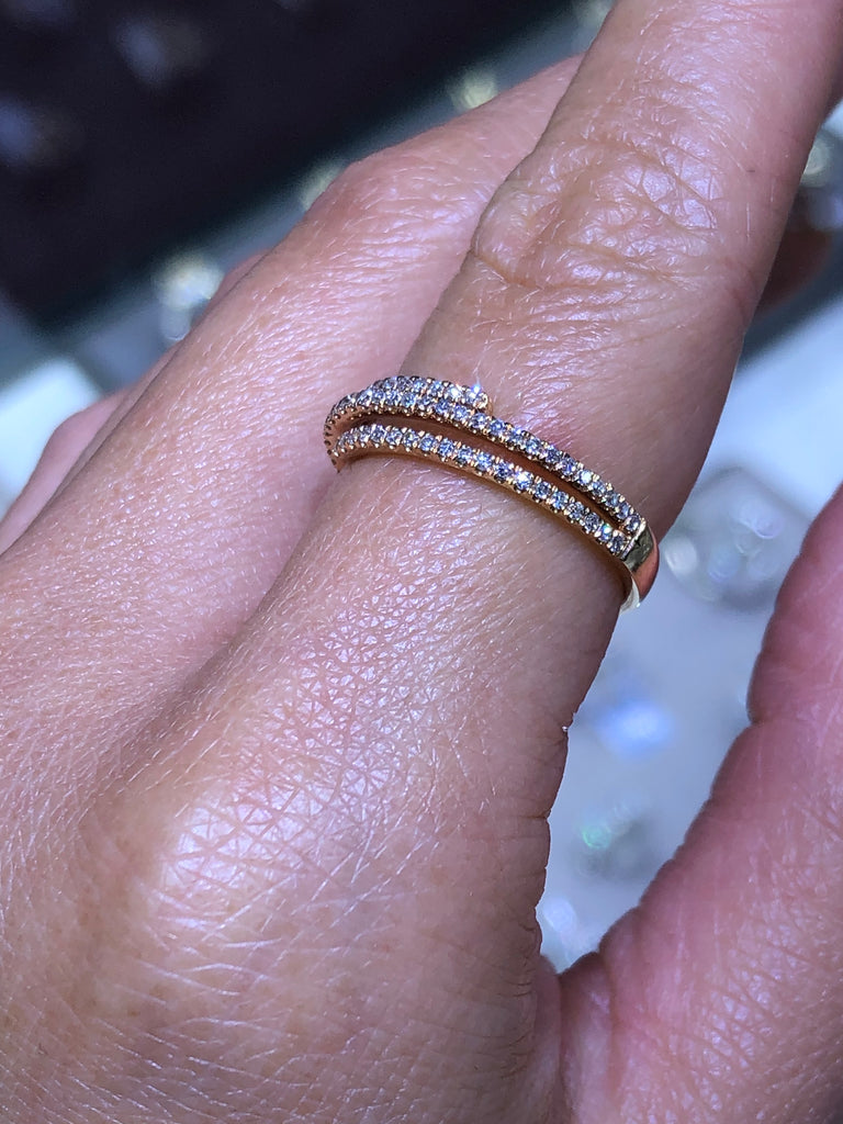 3 layer diamond ring Clearance