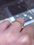 14K Gold Bubble Cluster Round Diamond Ring