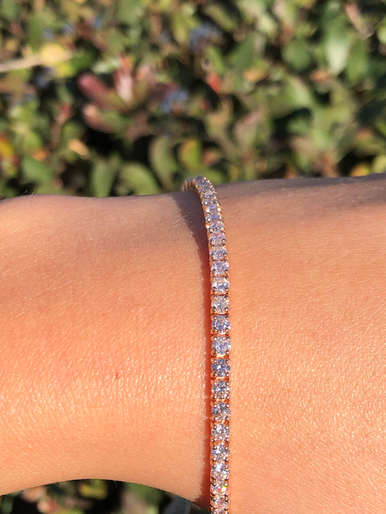 14k Rose Gold 3MM Tennis Bracelet David s House of Diamonds