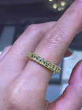 14K Gold Fancy Yellow Diamond Eternity Band
