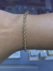 18ct Yellow Gold Rope Bracelet