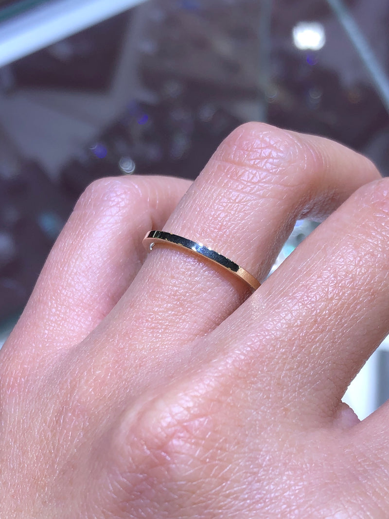 14K Thin Gold Band