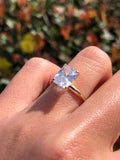 14K Gold 3.00 Carat Radiant Lab Grown Diamond Solitaire Engagement Ring