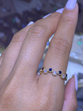 14K Gold Custom Birthstone Diamond Ring