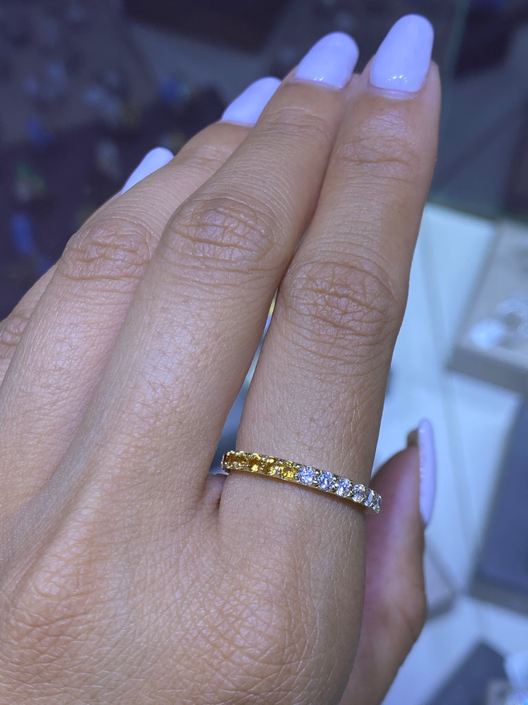 Citrine eternity band discount