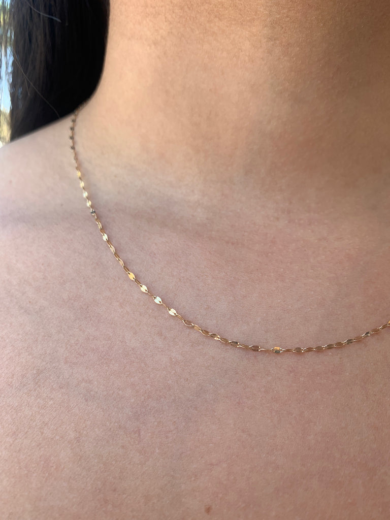 Mirror chain hot sale necklace