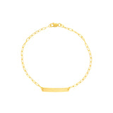 14K Gold Personalized ID Children's Bracelet
