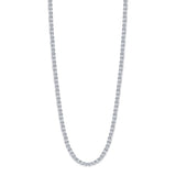 14K Gold Natural Diamond Large Tennis Necklace