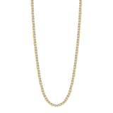14K Gold Natural Diamond Medium Tennis Necklace