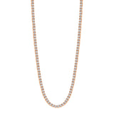 14K Gold Natural Diamond Medium Tennis Necklace