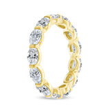14K Gold Oval Diamond Eternity Band