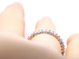 14K Gold Blue Topaz Baguette Eternity Band
