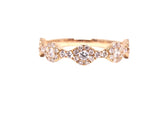 14K Gold Halo 4MM Diamond Band