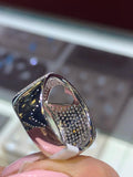 14k Heart Diamond Pave Ring