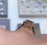 2.5 Carats Pear Morganite ring