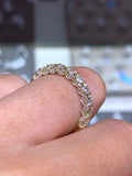 14K Gold Ladies Diamond U Prong Diamond Band