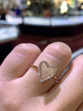 14K Gold Heart Shape Ring