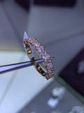 14K Gold Pear Alternate 3MM Band Half Eternity