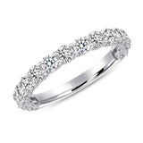 14K Gold Ladies Diamond U Prong Diamond Band