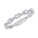 14K Gold Marquise Shape 2MM Band