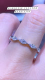 14K Gold Marquise Shape Cluster Band