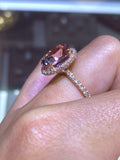 Gold Morganite Engagement Ring