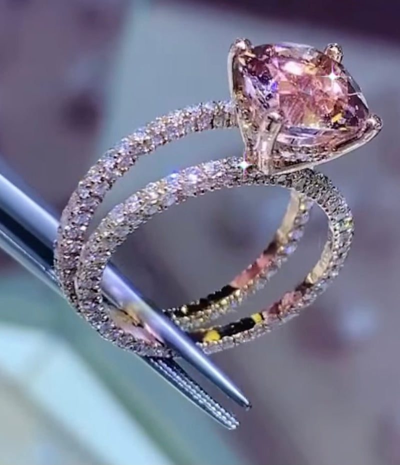 Morganite Rings Collection Featuring Stunning Morganite Engagement Ring ...
