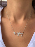 14K Gold Diamond Wifey Pendant