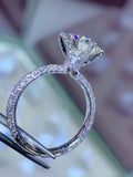 The Bow Engagement Ring With 3.00 Carat Round Brilliant Lab Grown Center Stone