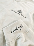 "I Said Yes" Crewneck with Logo