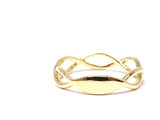 14K Gold Infinity Diamond Band