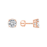 14k Gold 4.00 Carat Lab Grown Diamond Studs