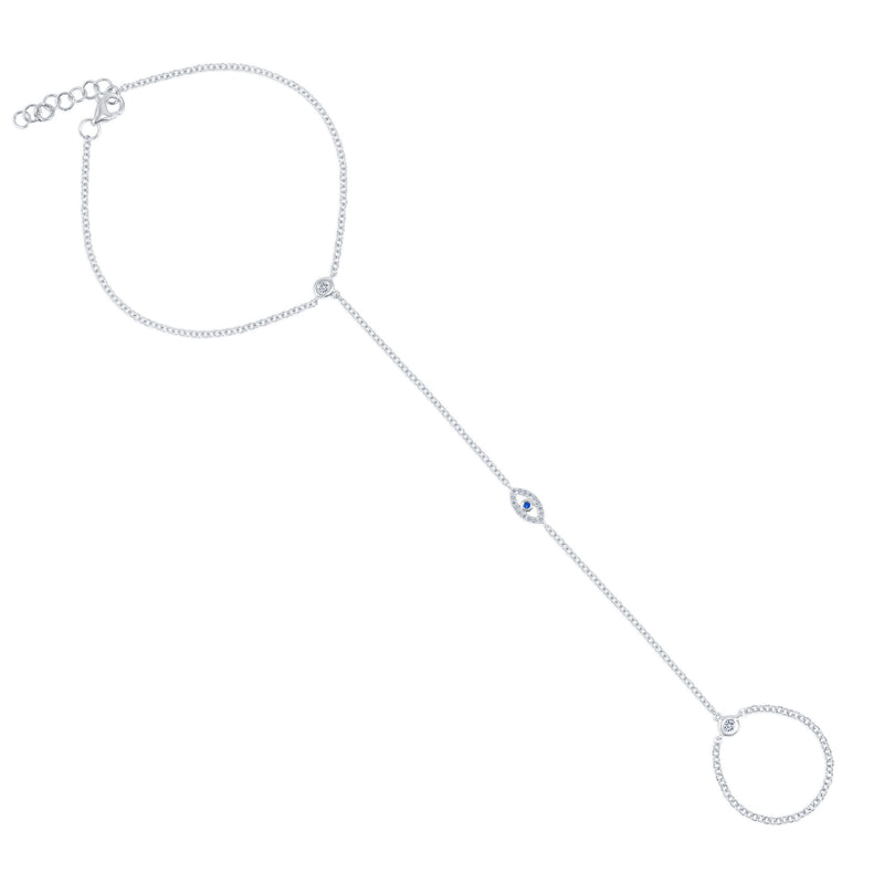 The Evil Eye Bracelet Hand Ring Chain