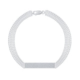 14K Gold ID Diamond Bracelet