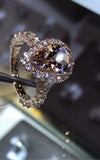 Pear Morganite Engagement Ring
