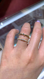 14K Gold Single Baguette Stackable Band