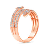 14k Diamond Leaf Ring