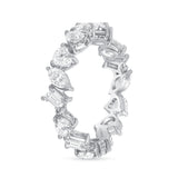 14K Gold Multi Shape Diamond Eternity Band