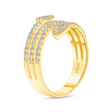 Diamond Leaf Ring 14k