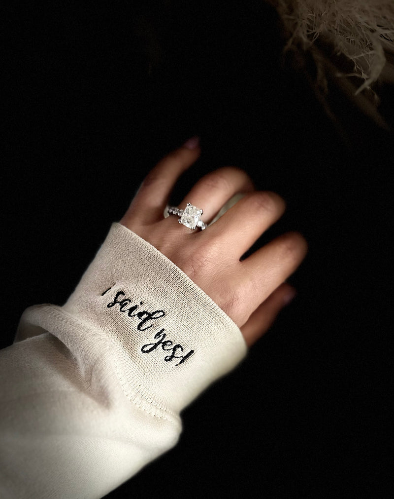 "I Said Yes" Crewneck with Logo