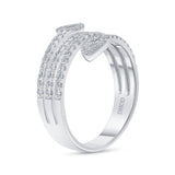 Diamond Leaf Ring Gold